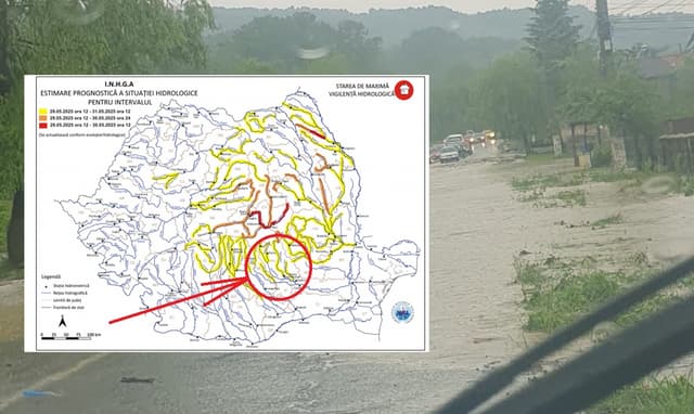  Ploile Afectează Râurile din Prahova până pe 31 Mai 2025