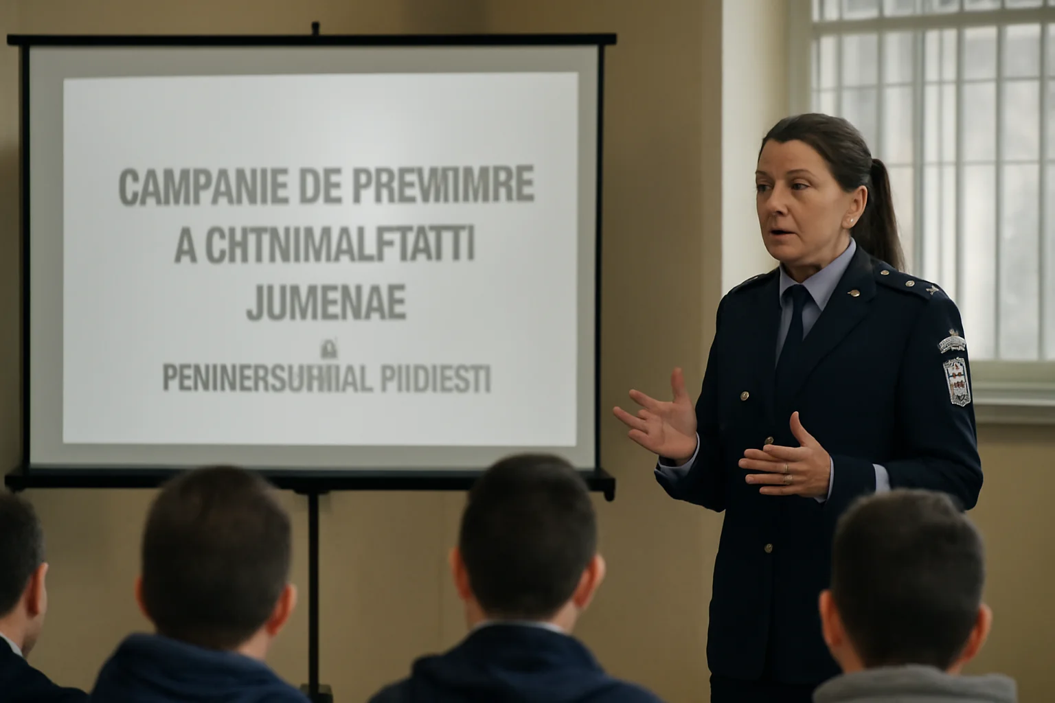 Acțiune de informare pentru prevenirea criminalității juvenile la Penitenciarul Ploiești