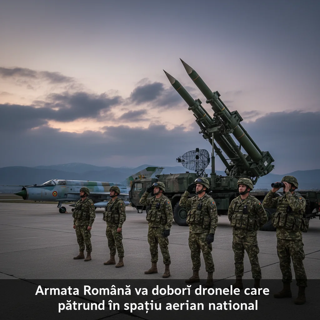 Armata Română va intercepta dronele neautorizate în spațiul aerian național