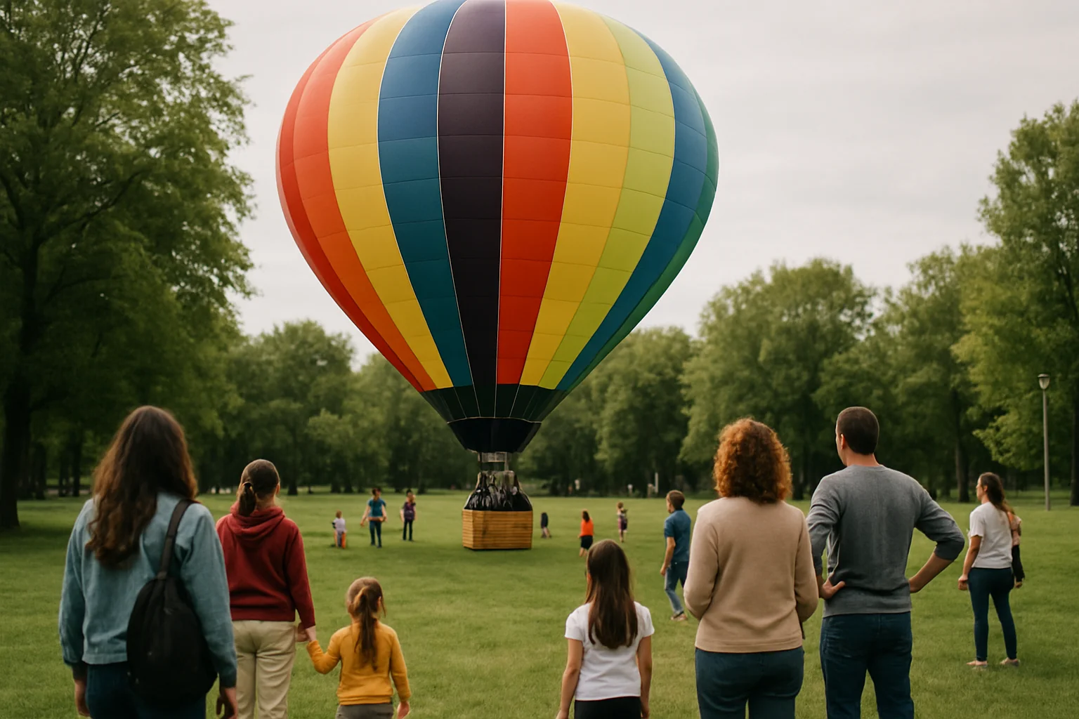 Balon cu aer cald și paradă de Ziua Copilului