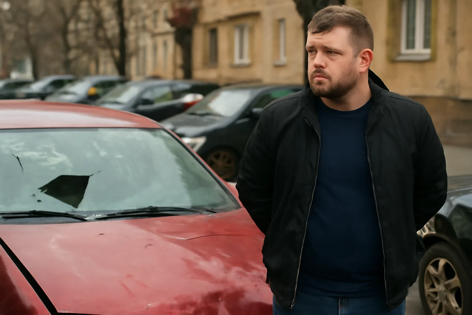 Bărbat de 30 de ani, cercetat la Ploiești după ce ar fi avariat mai multe mașini parcate