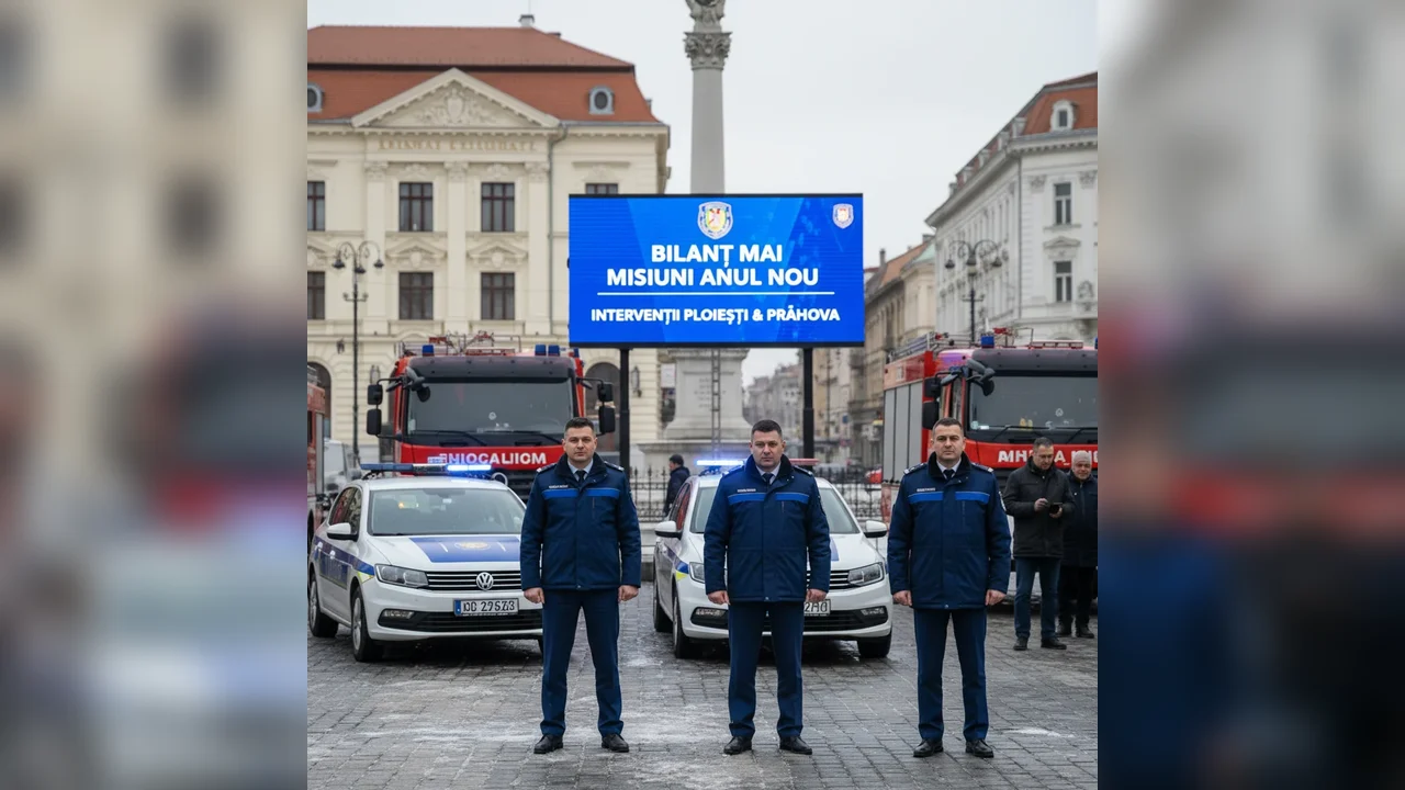 Bilanț MAI pentru minivacanța de Anul Nou, cu intervenții și în Ploiești
