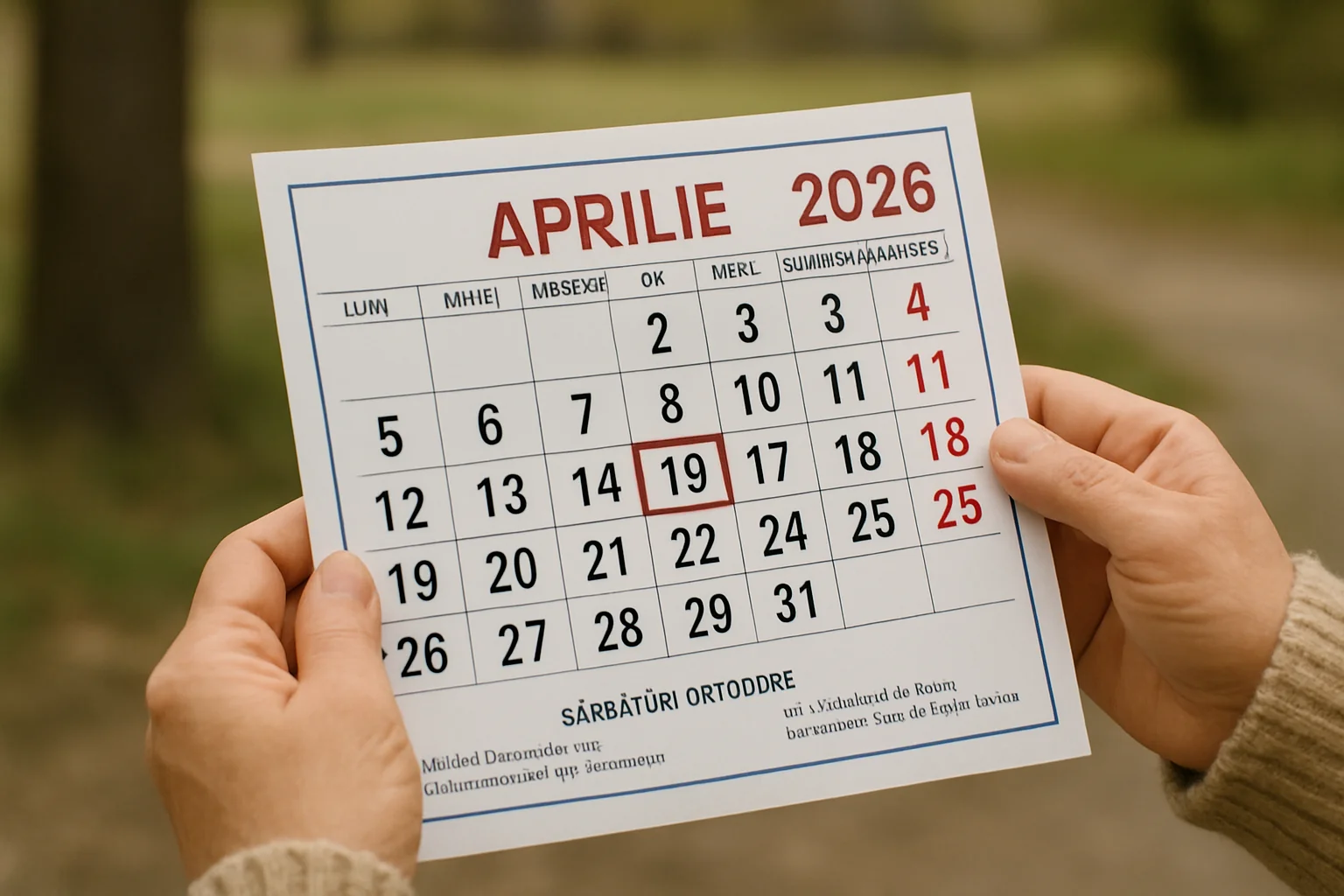 Calendar ortodox – 2026-04-09