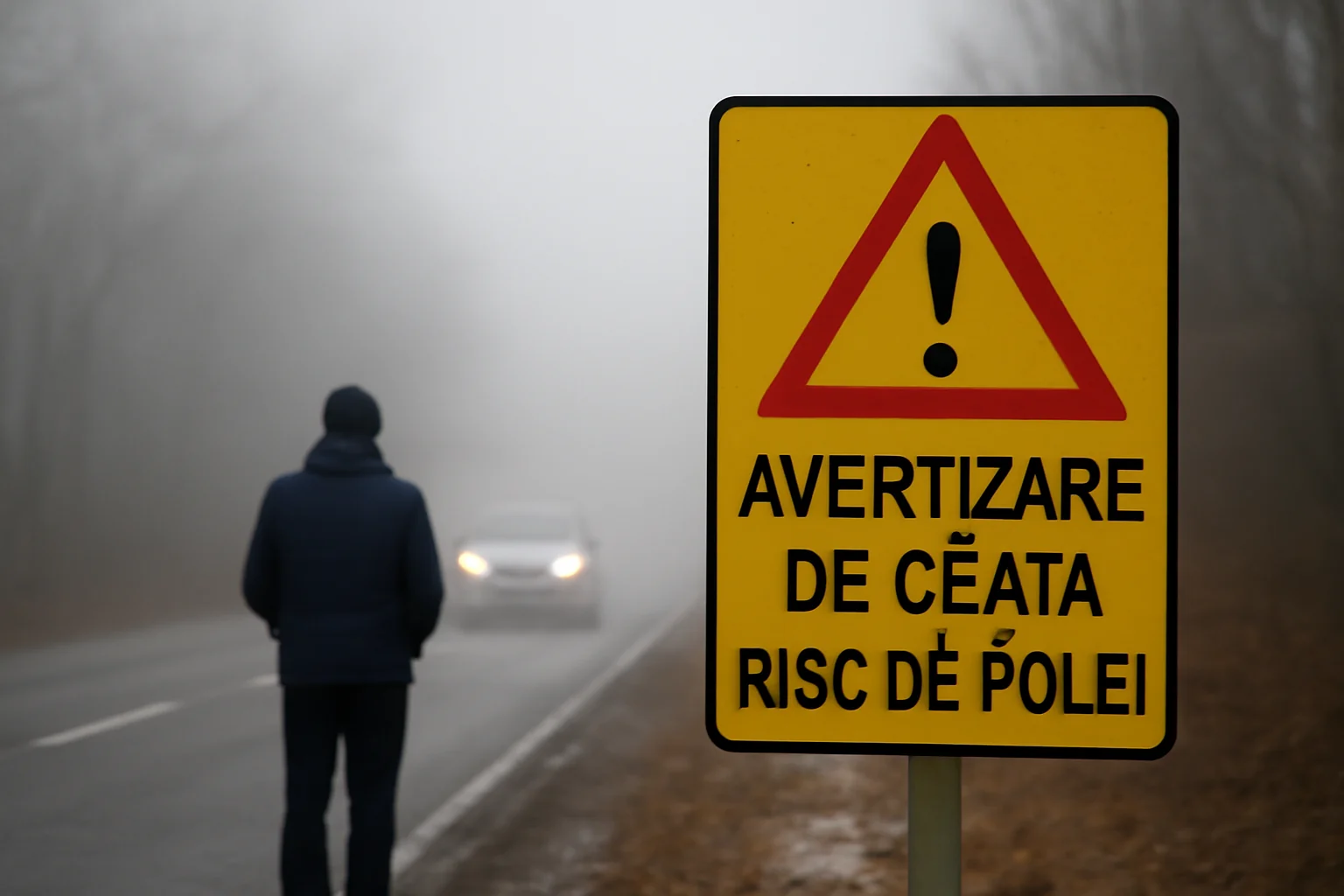 Ceață densă și risc de polei anunțate în Ploiești și pe drumurile din Prahova