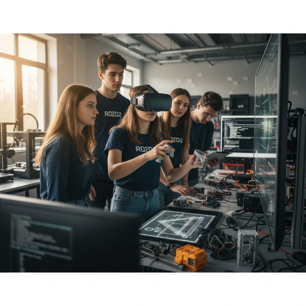 Echipa de robotică RO2D2 lansează o aplicație inovatoare de realitate virtuală
