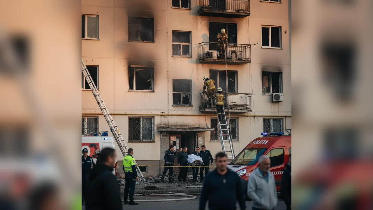 Femeie de aproximativ 65 de ani a murit într-un incendiu de apartament la Ploiești