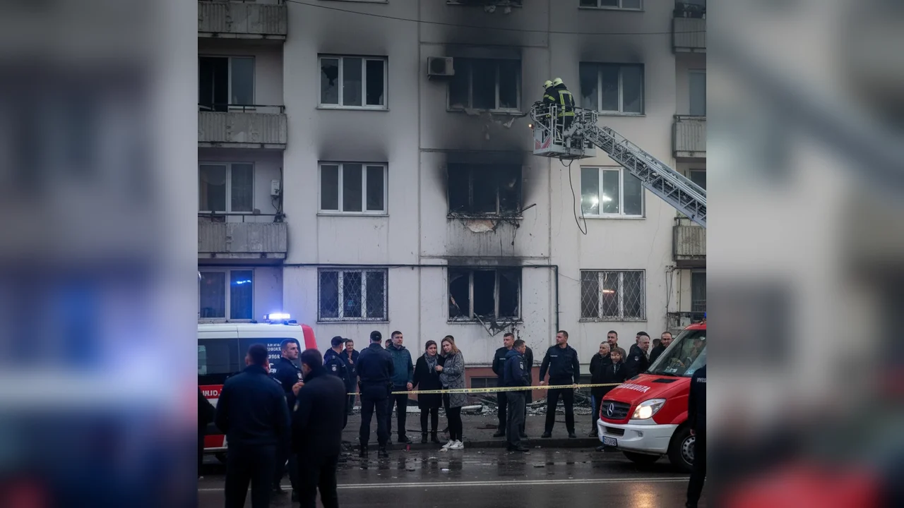 Femeie decedată într-un incendiu de apartament din Ploiești, pe strada George Topârceanu