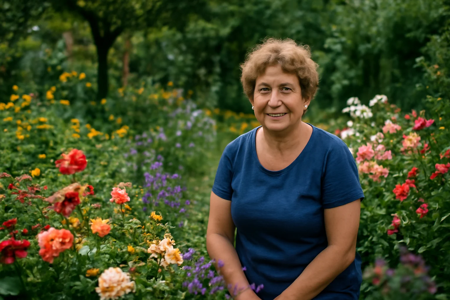 Grădina mamei lui Mădălin Ionescu, un secret plin de flori