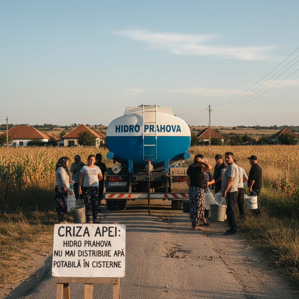Hidro Prahova oprește distribuția apei potabile în cisterne