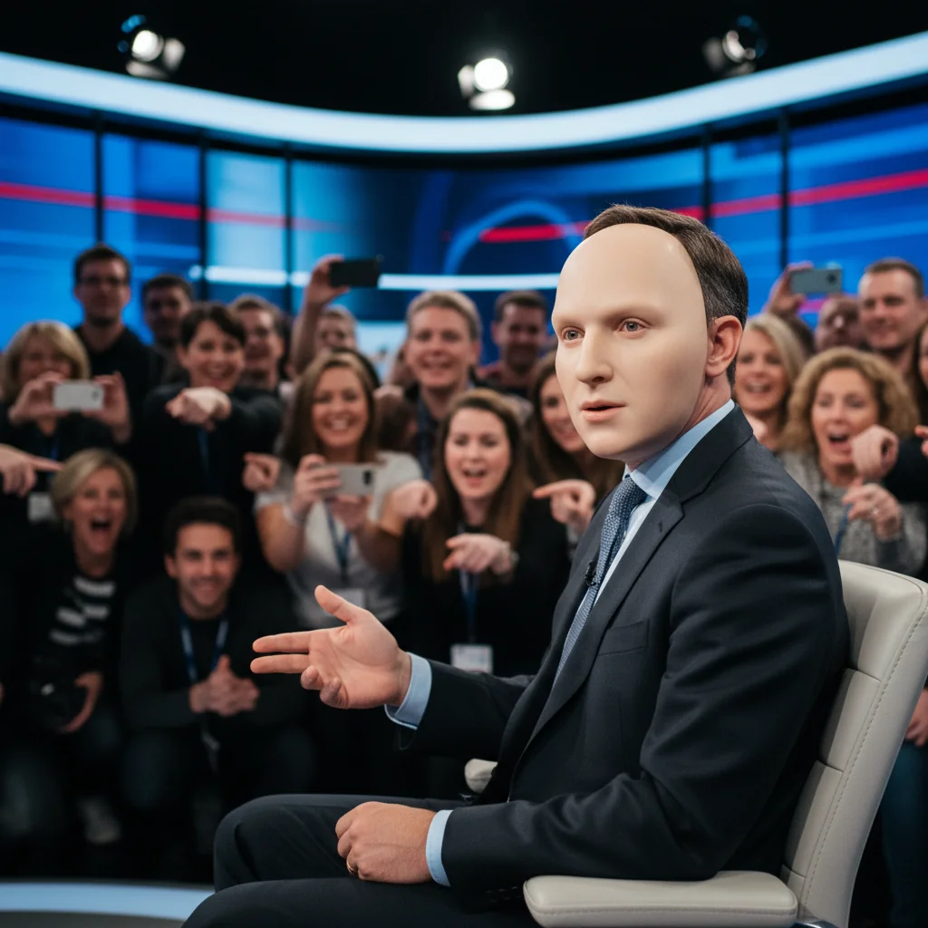 Invitat de la Fox News îngrijorează Internetul cu masca sa