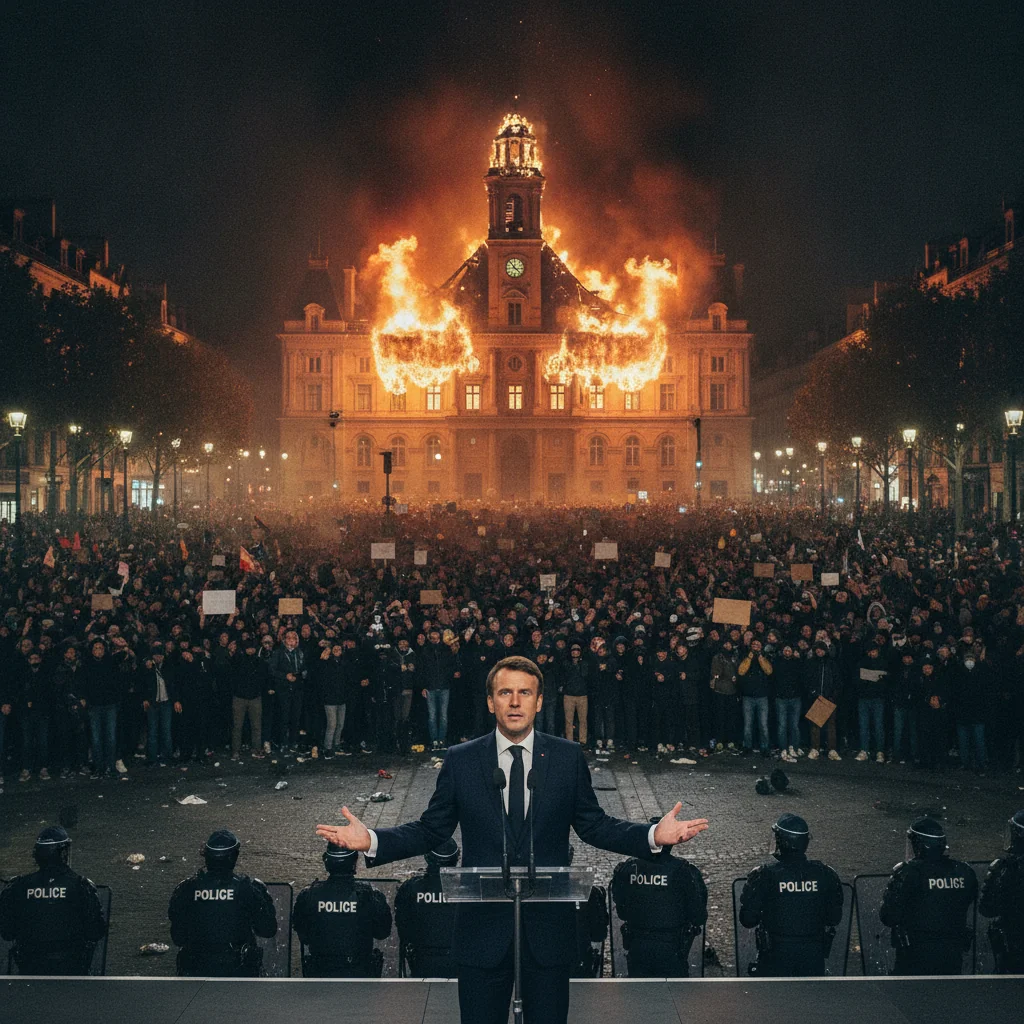 Limoges: primăria s-a prăbușit după incendiul din protestele din Franța
