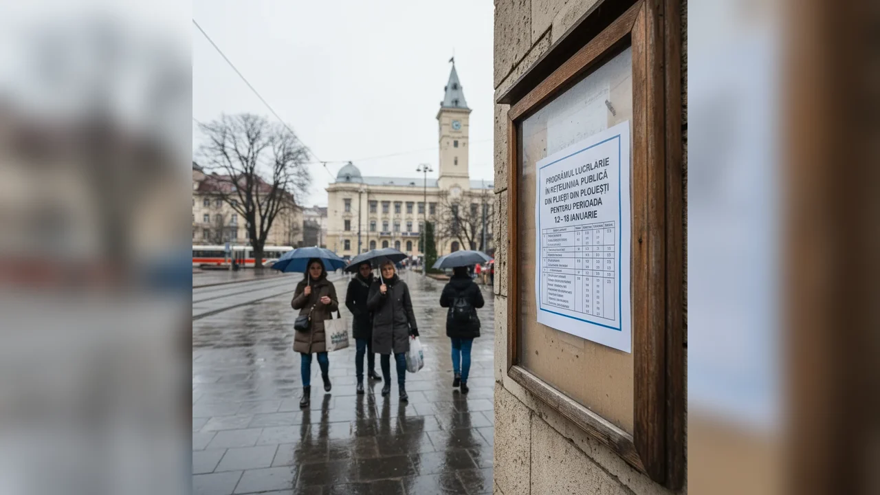 Lucrări programate în rețeaua publică din Ploiești între 12 și 18 ianuarie 2026