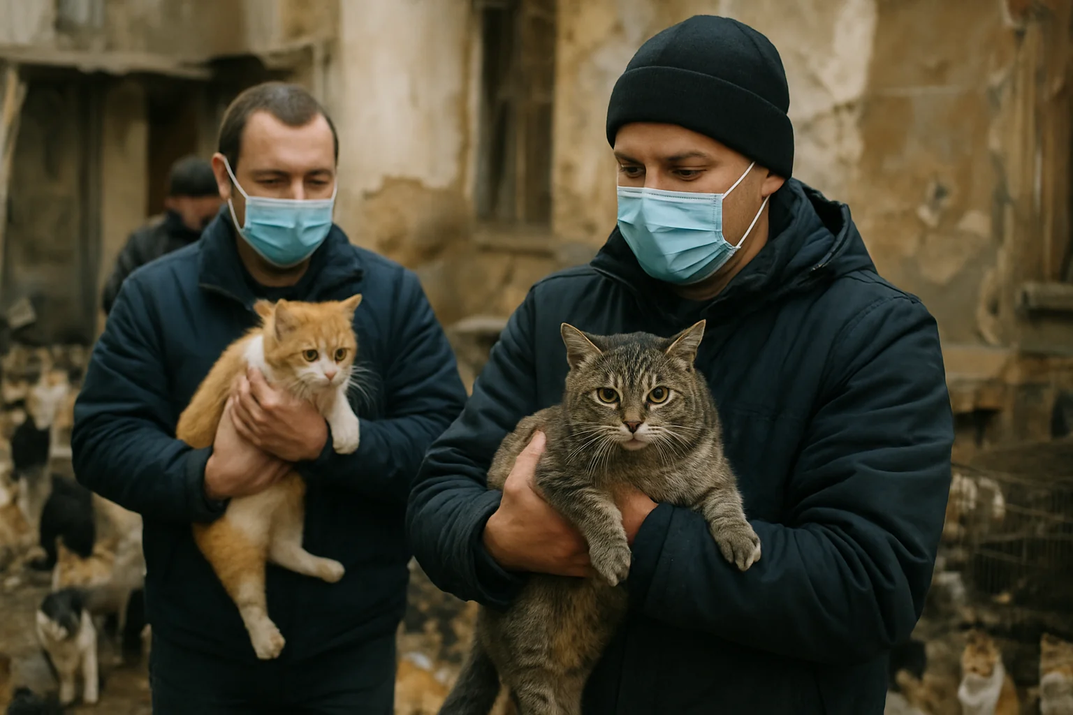 Peste 120 de pisici salvate din condiții precare în București