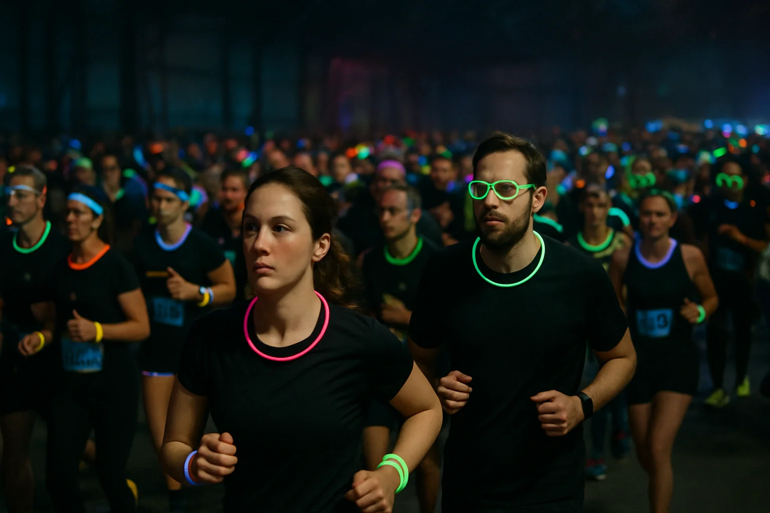 Peste 400 de alergători la NEON NIGHT RUN, spectacol la Ploiești