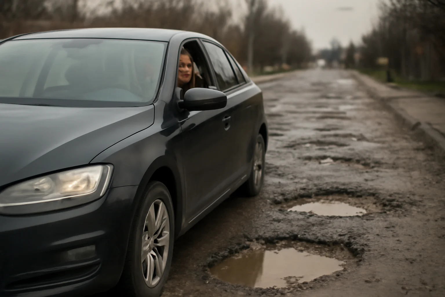 Pod recent modernizat la Ploiești, reclamat de șoferi din cauza gropilor și a lucrărilor slabe