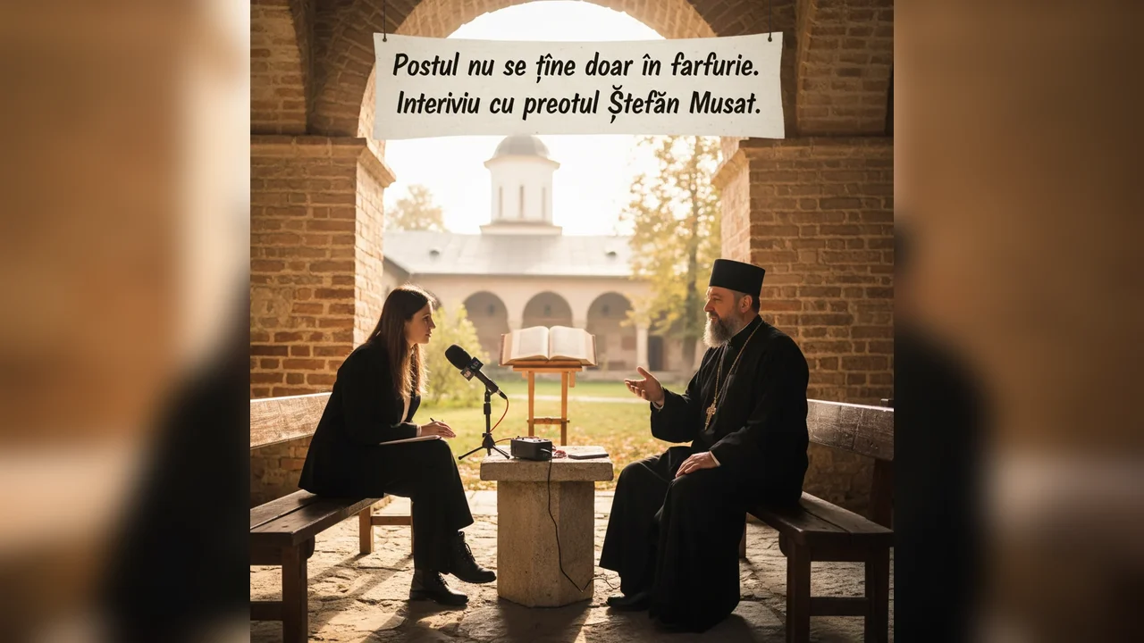 Postul nu înseamnă doar renunțare la mâncare – interviu cu preotul Ștefan Mușat