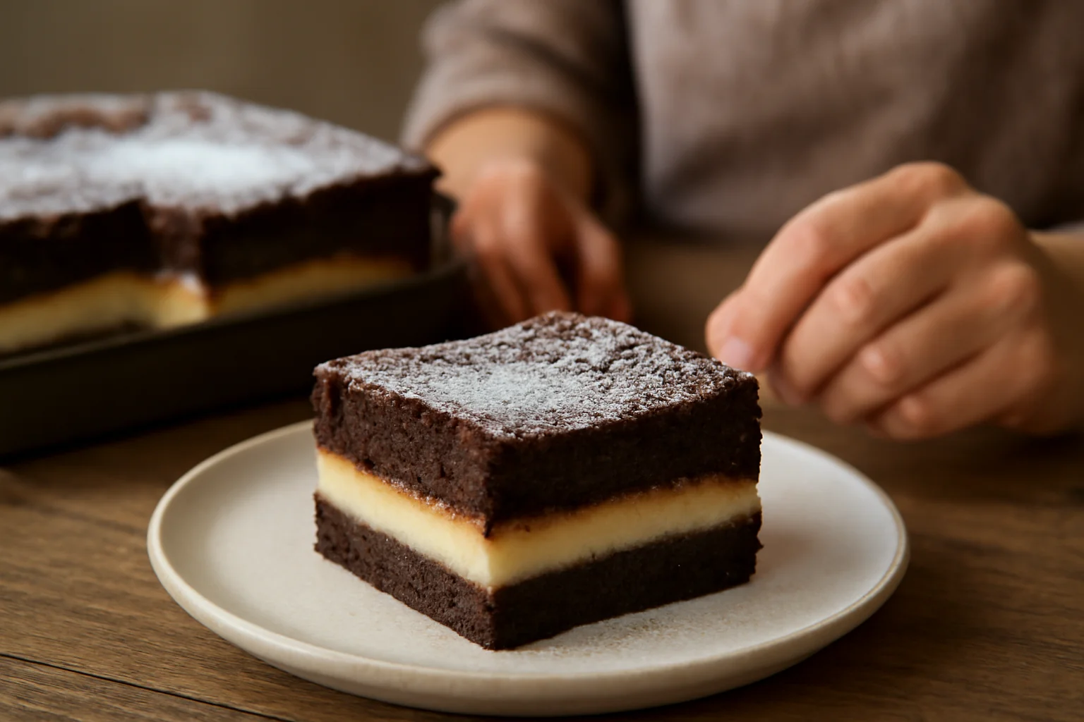 Prăjitură de ciocolată: rețeta delicioasă cu trei straturi