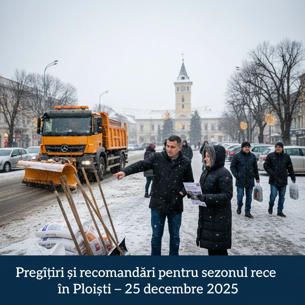 Pregătiri și recomandări pentru sezonul rece în Ploiești – 25 decembrie 2025