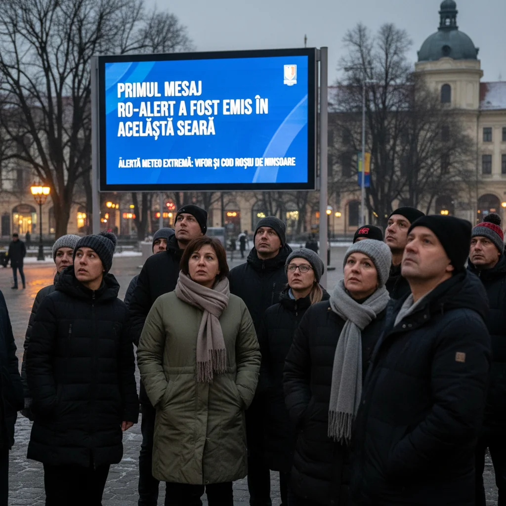 Primul mesaj RO-Alert transmis în această seară în localitatea noastră