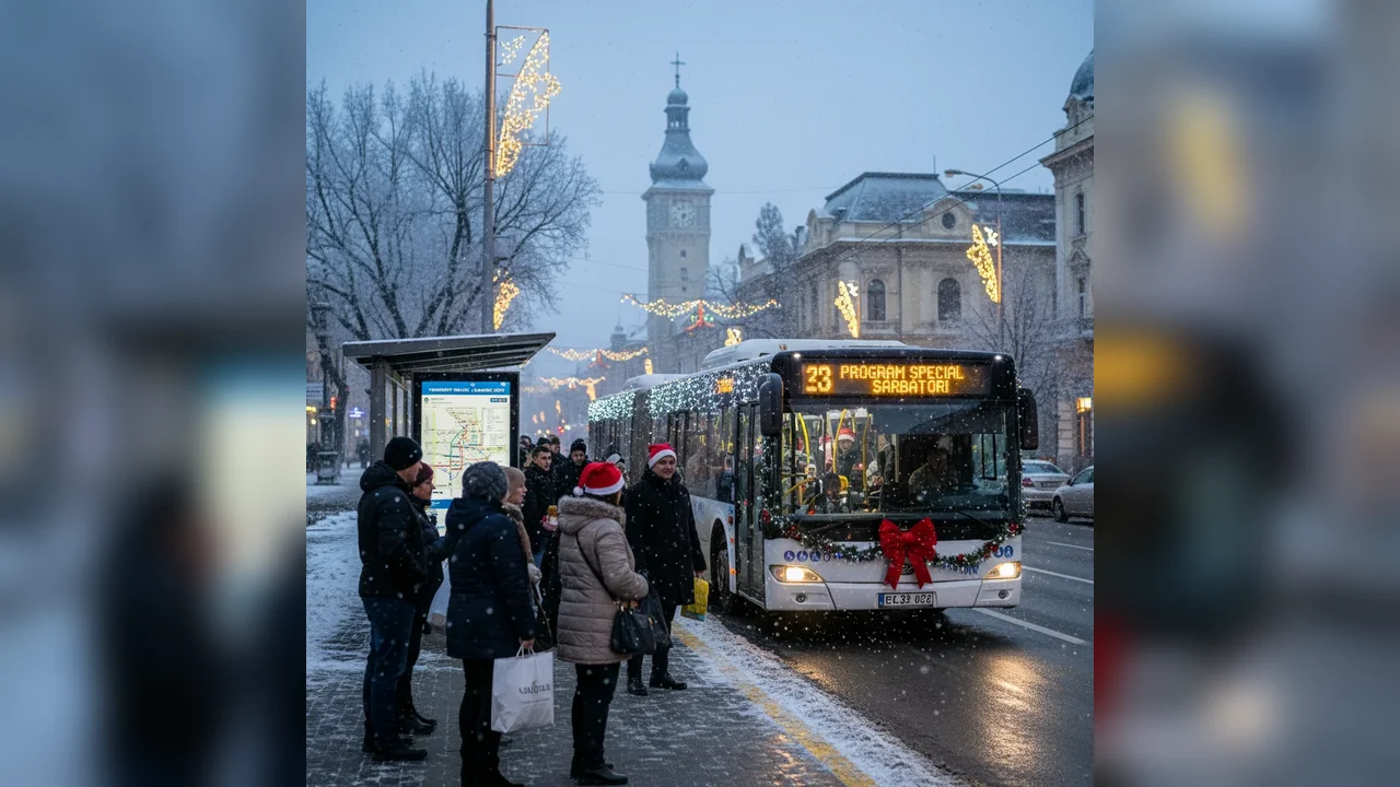 Program special al transportului public în Ploiești de sărbători anunțat de autorități