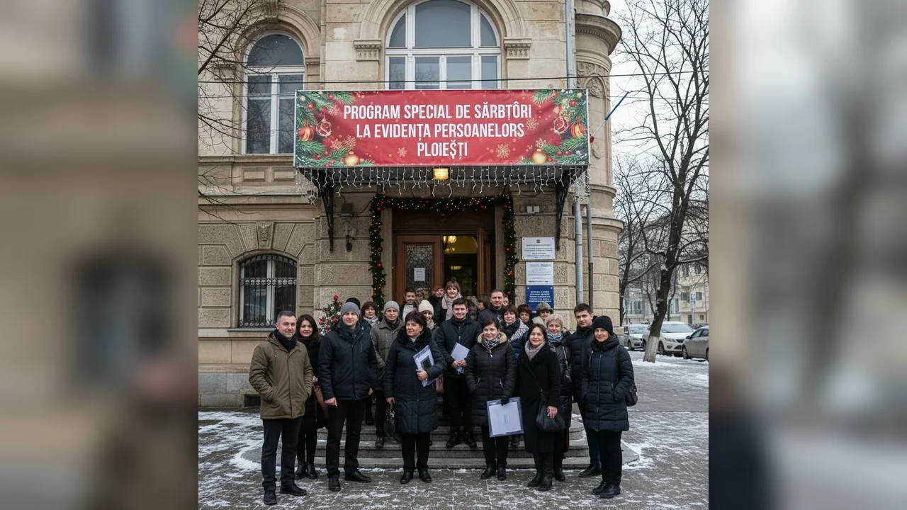 Program special de Sărbători la Evidența Persoanelor Ploiești anunțat pentru finalul lunii decembrie