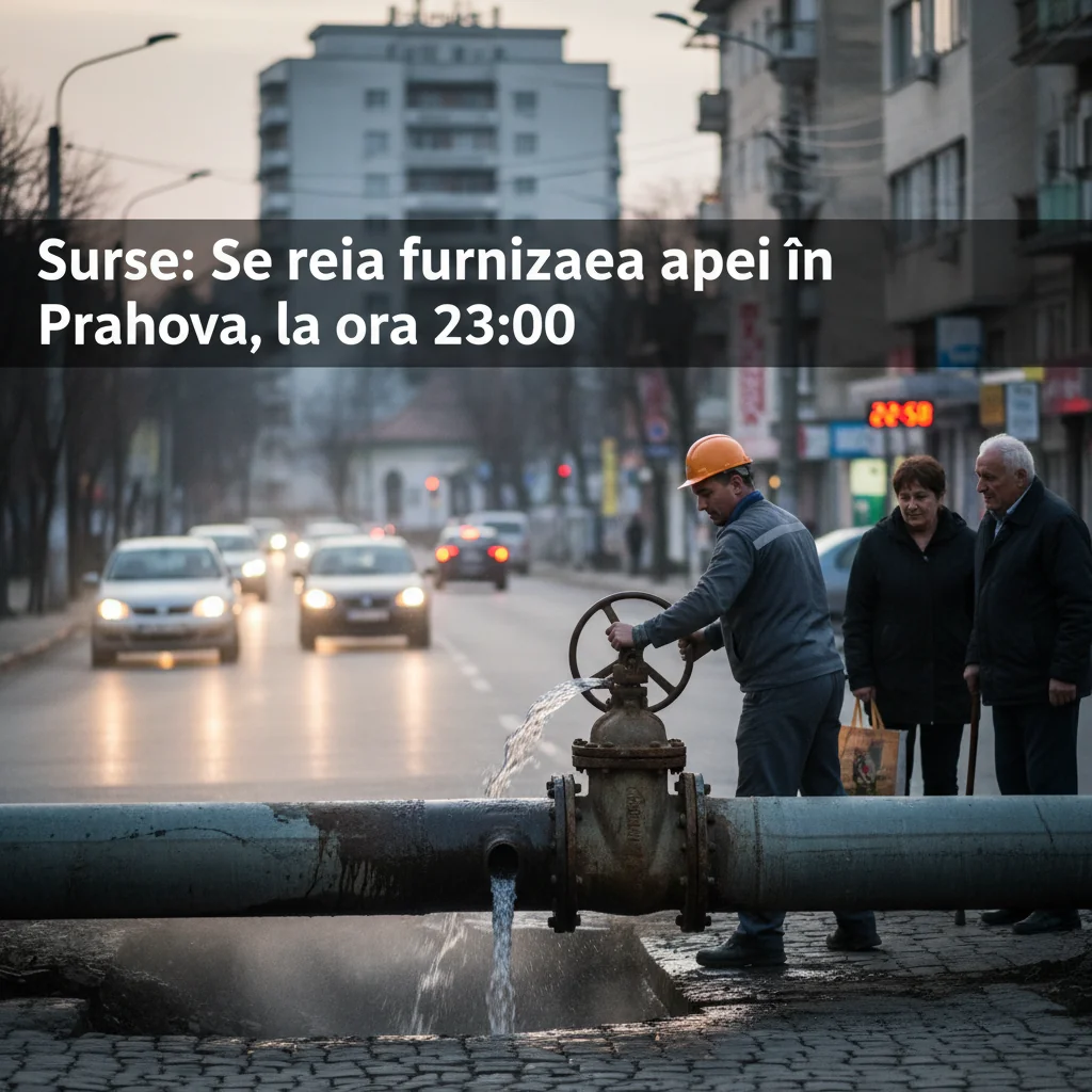 Repornirea furnizării apei în Prahova se face la ora 23:00