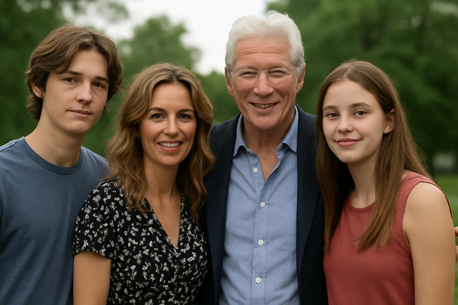 Richard Gere, imagini rare cu familia de 4 Iulie