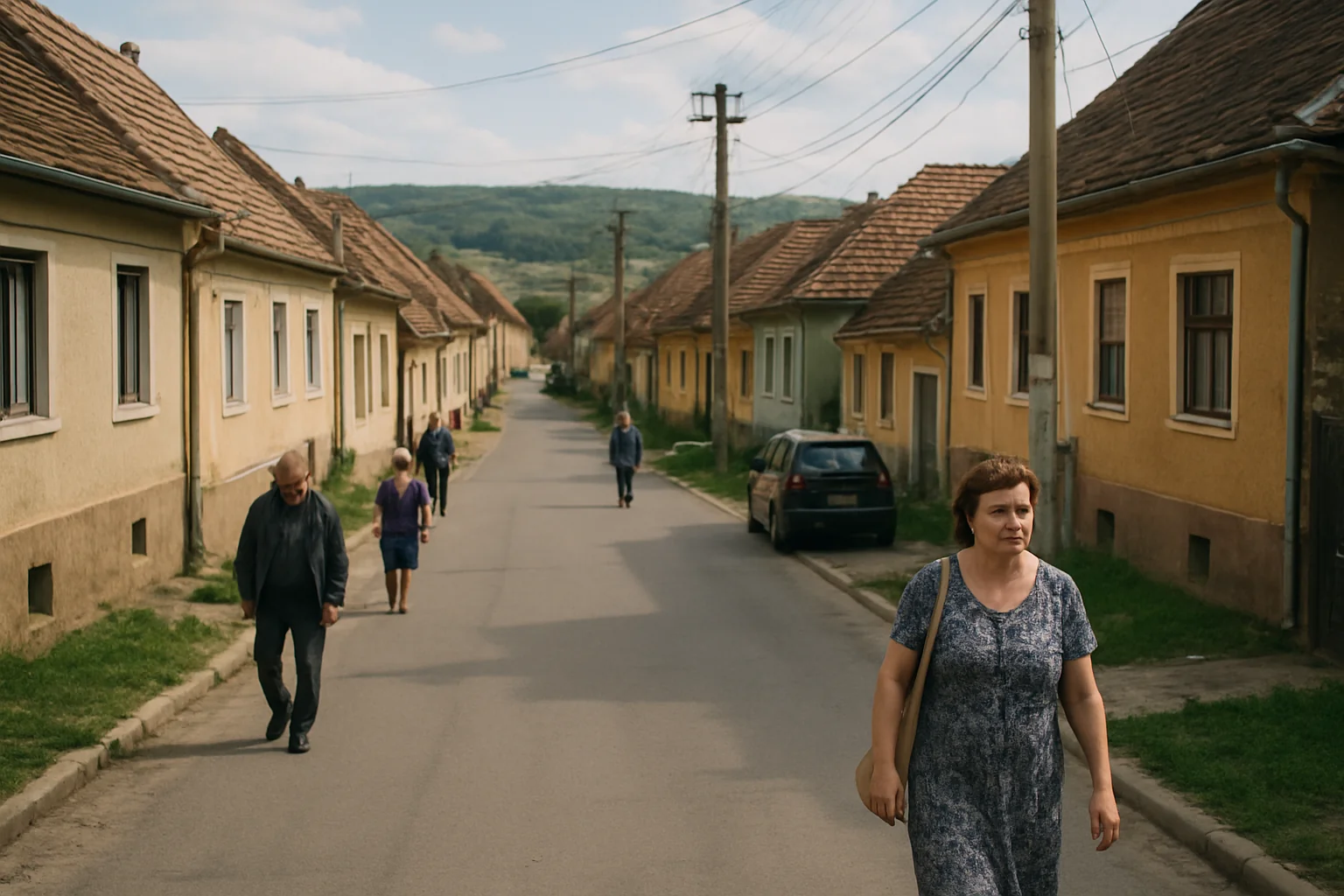 Satul din Europa unde toți locuiesc pe aceeași stradă