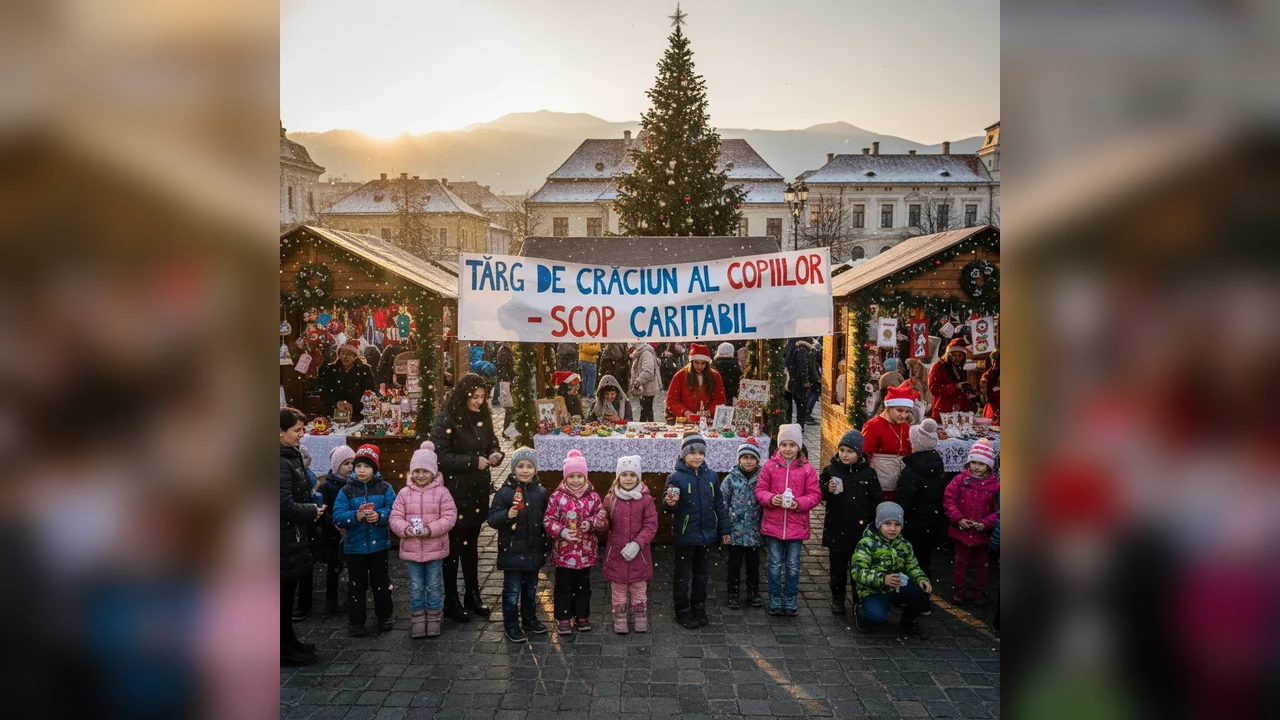 Târg caritabil de Crăciun pentru copii, organizat la Câmpina