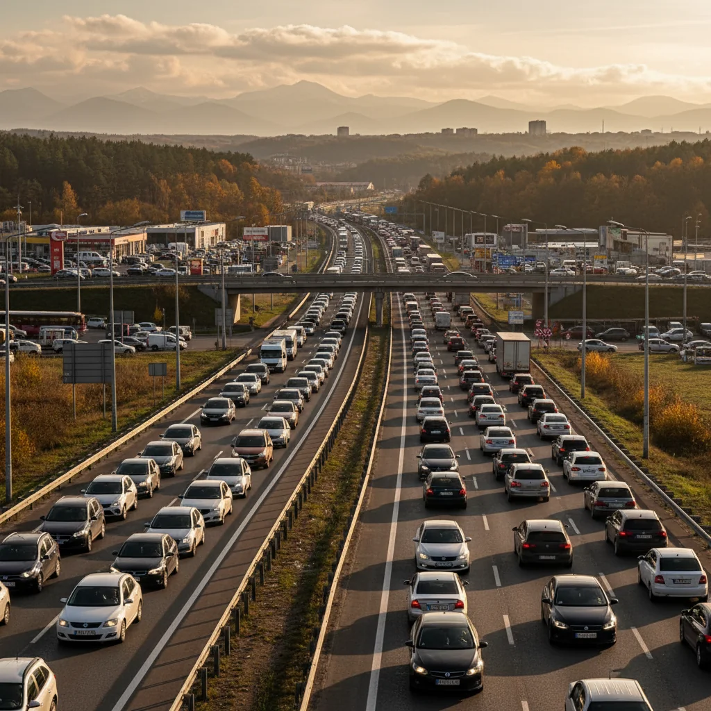 Trafic intens pe DN1 în Prahova și pe Centura de Vest Ploiești, anunțat de IPJ Prahova